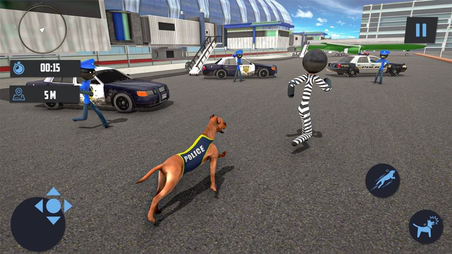 火柴人警察狗追安卓版免费下载
